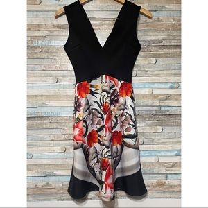 Clover Canyon Fit and Flare Dress Floral NWOT